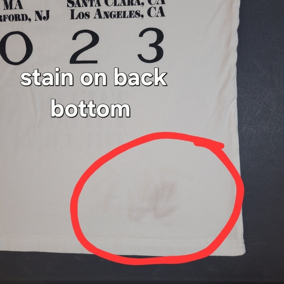 Taylor Swift The Eras Tour (Women's Medium) 100% Cotton White Graphic Tee - Picture 5 of 6